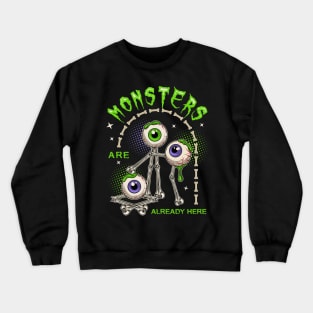 Eyeball Monsters Crewneck Sweatshirt